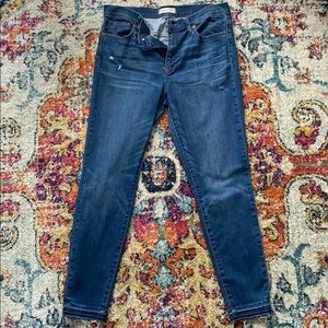 Madewell Denim with raw-edge hem